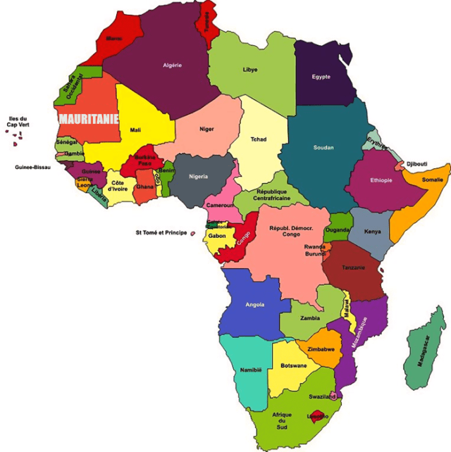 Carte Afrique