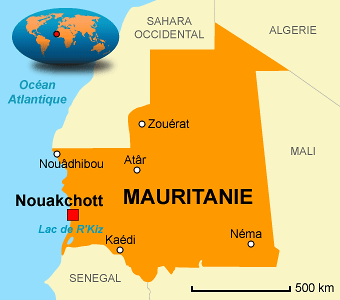carte mauritanie